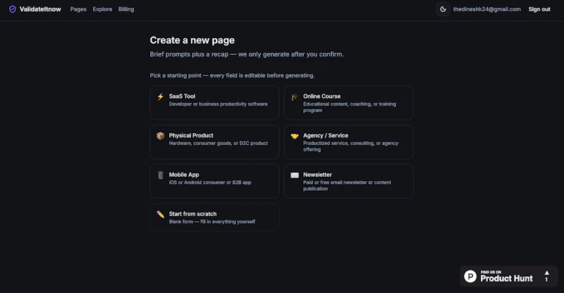 Validate your idea in 60 seconds screenshot 3