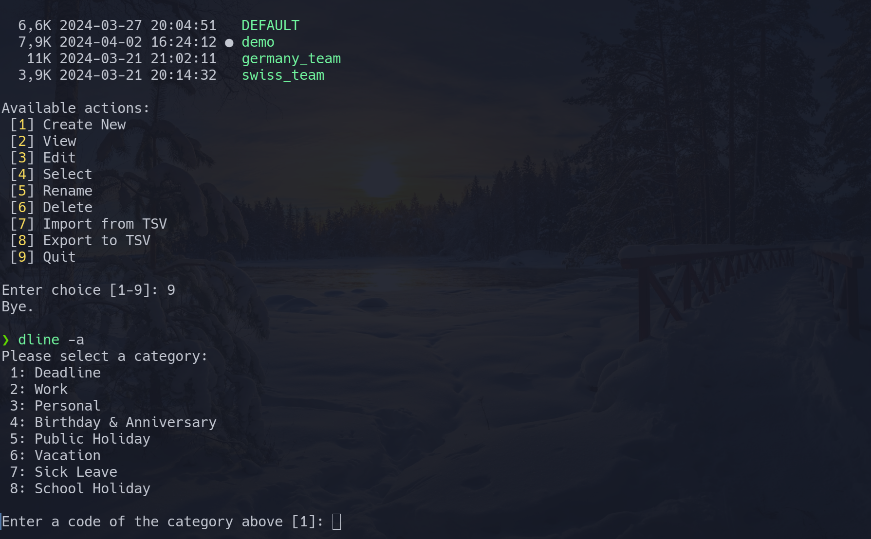 dLine - Terminal Calendar - Screenshot 4 showing product features and functionality