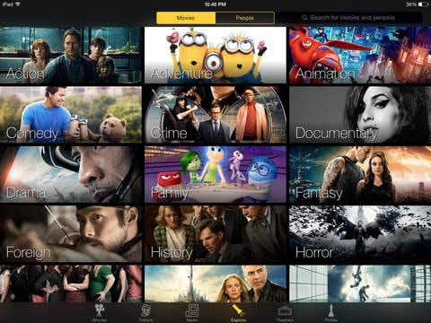 Marquee Movies iPad App gallery image