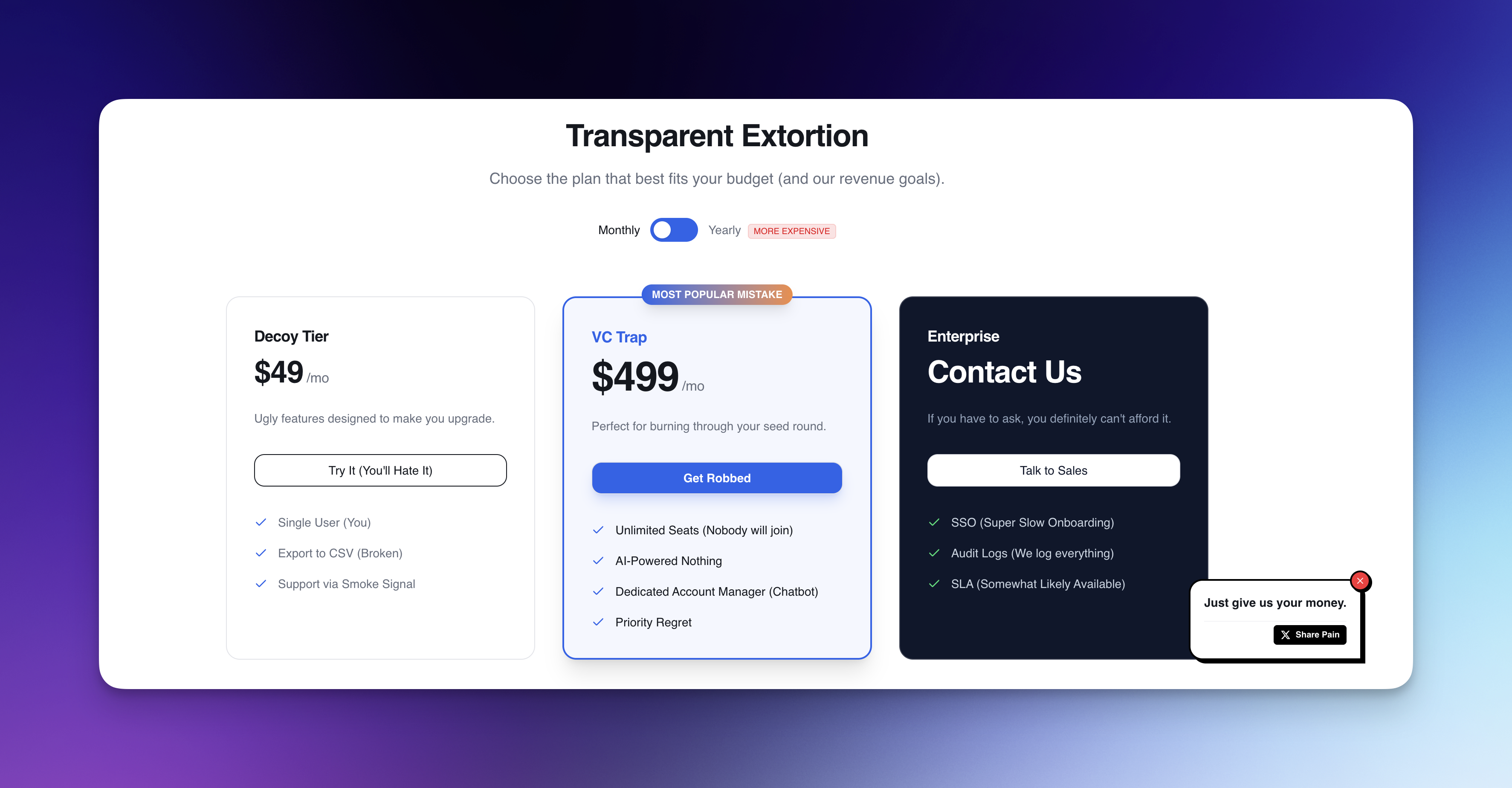 The Honest PMM - Screenshot 2 showing product features and functionality