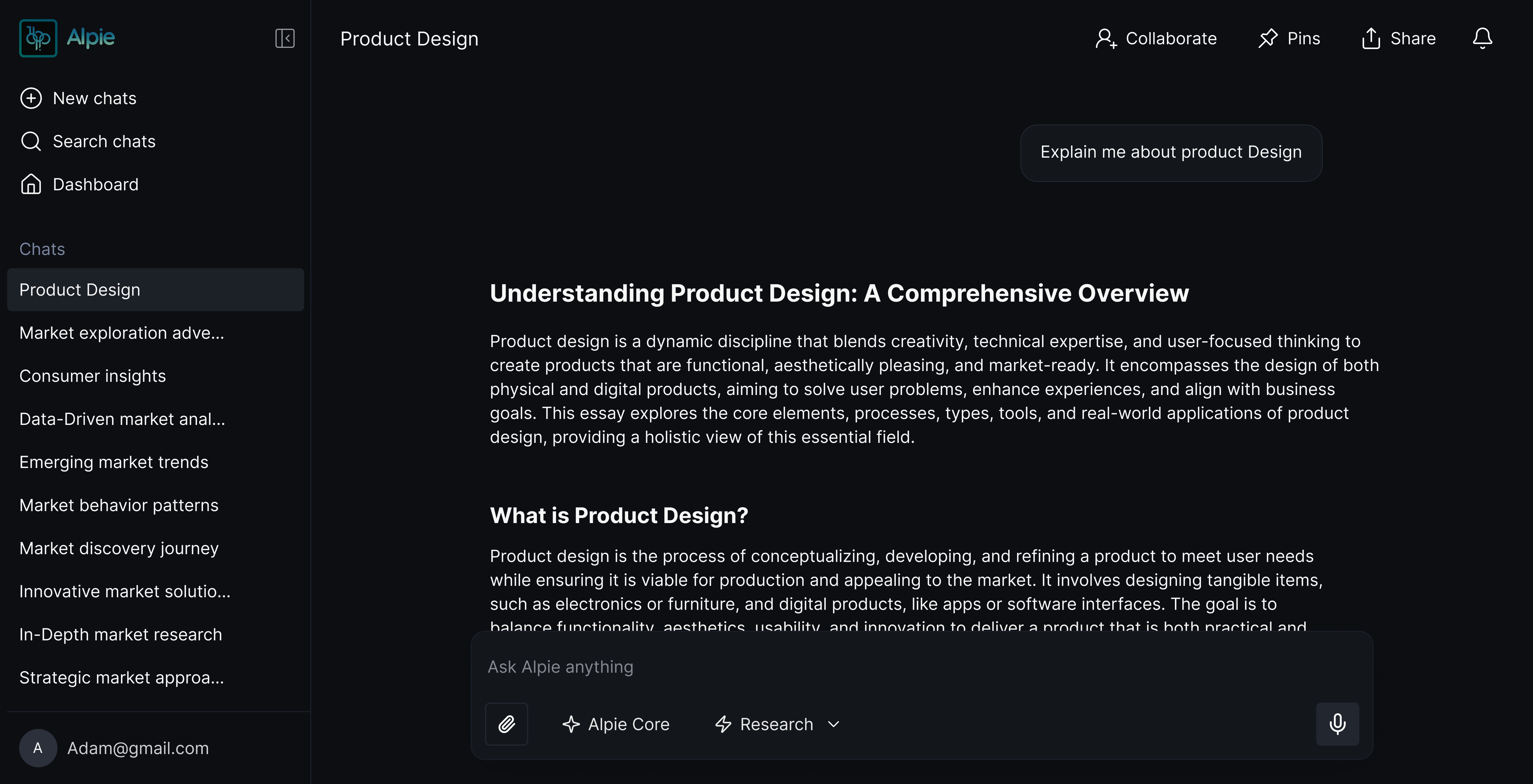 Alpie - Screenshot 2 showing product features and functionality