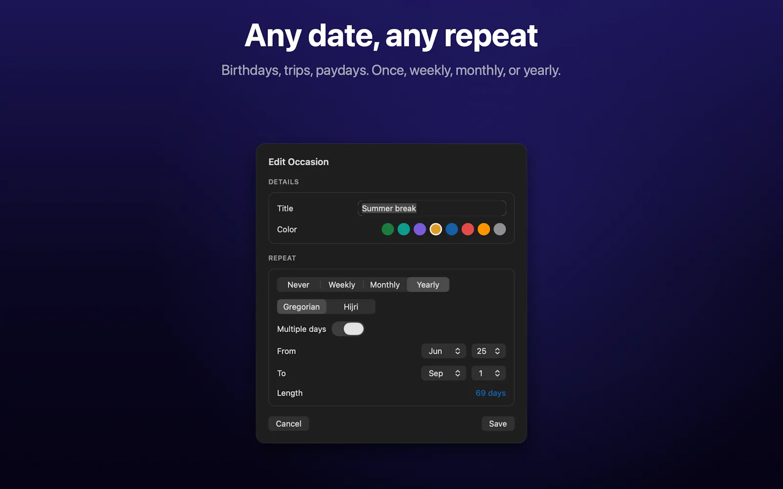 Soluna Calendar for macOS screenshot 9