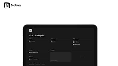 Notion To Do List Template gallery image