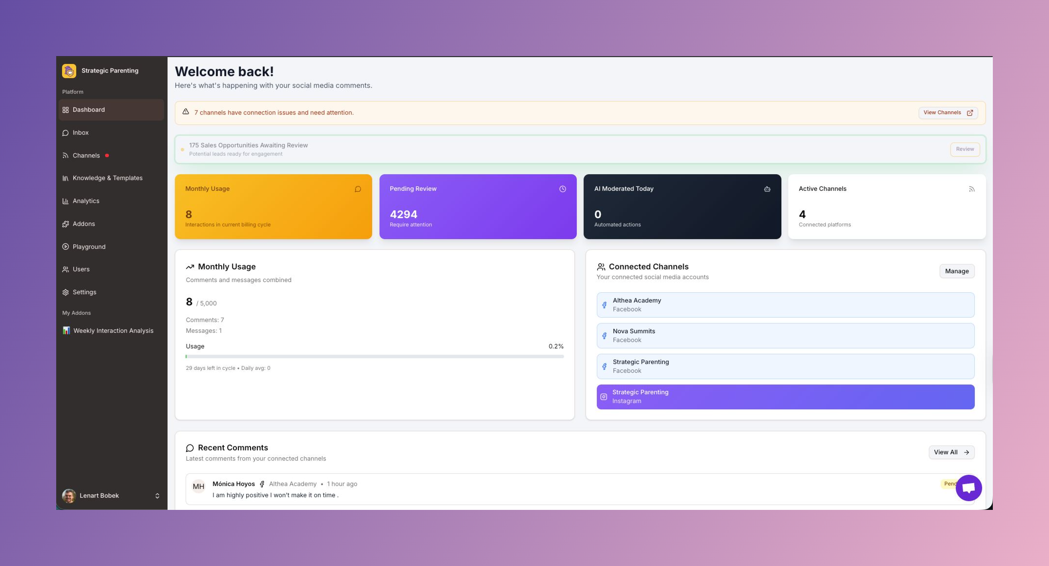 FeedGuardians - Main screenshot showing features and interface
