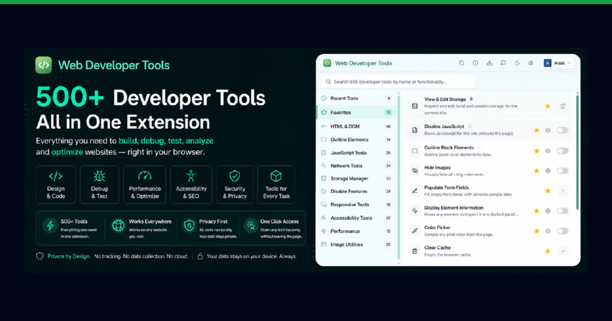 Web Developer Tools gallery image