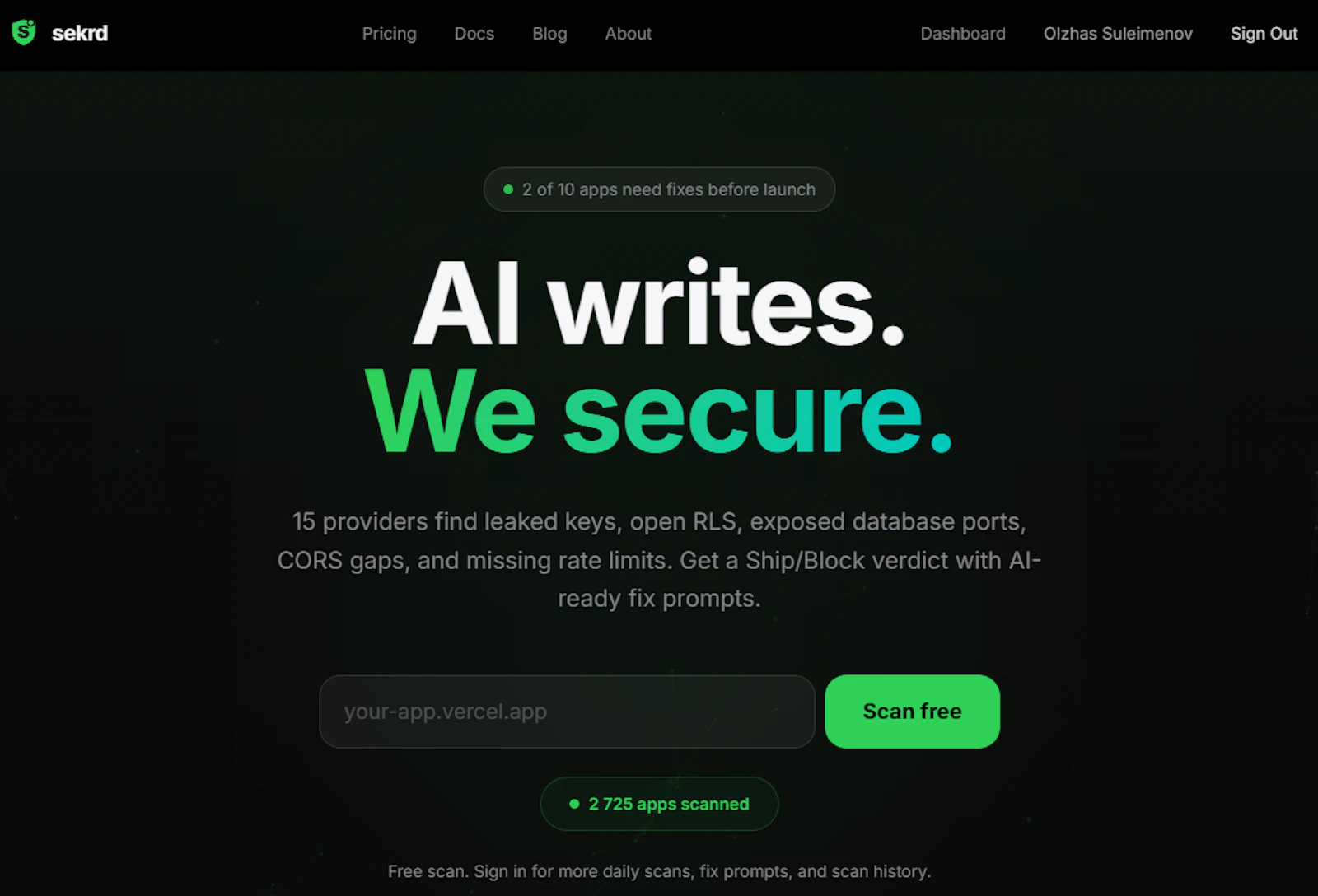 Sekrd screenshot 2