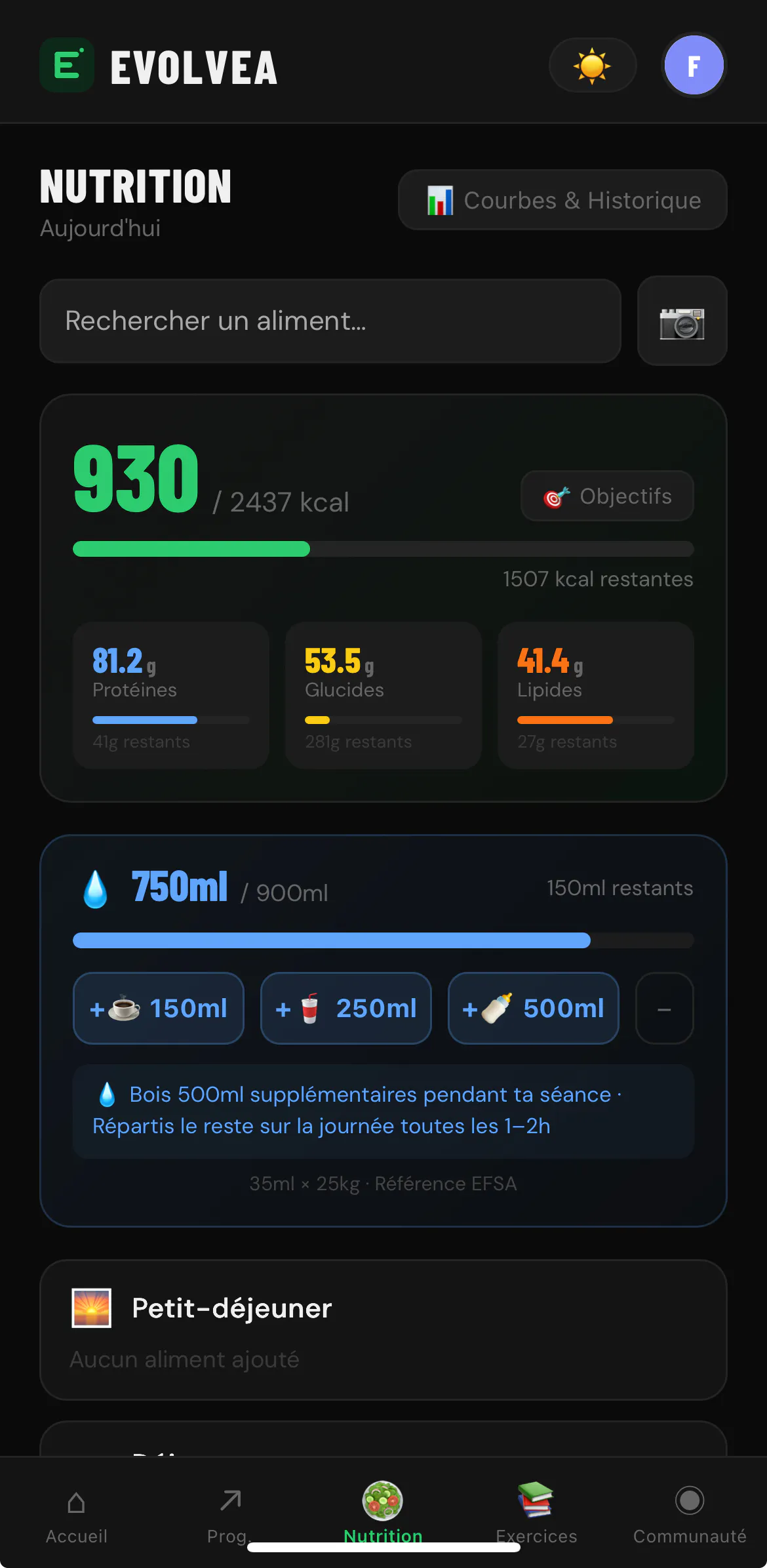 Evolvea - Fitness & Nutrition Tracker gallery image