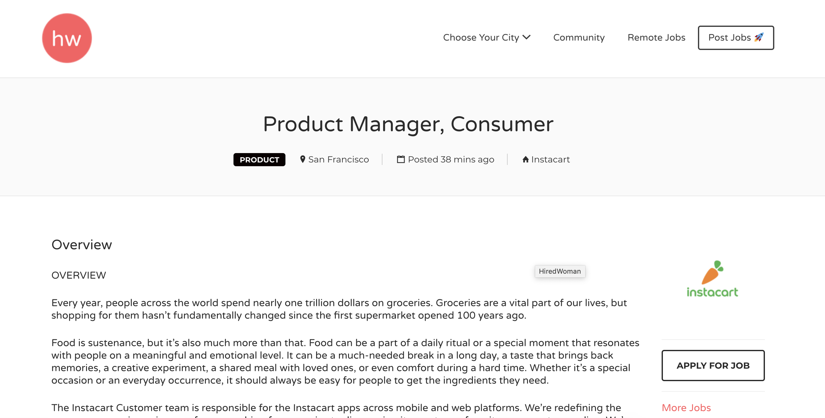 HiredWoman gallery image