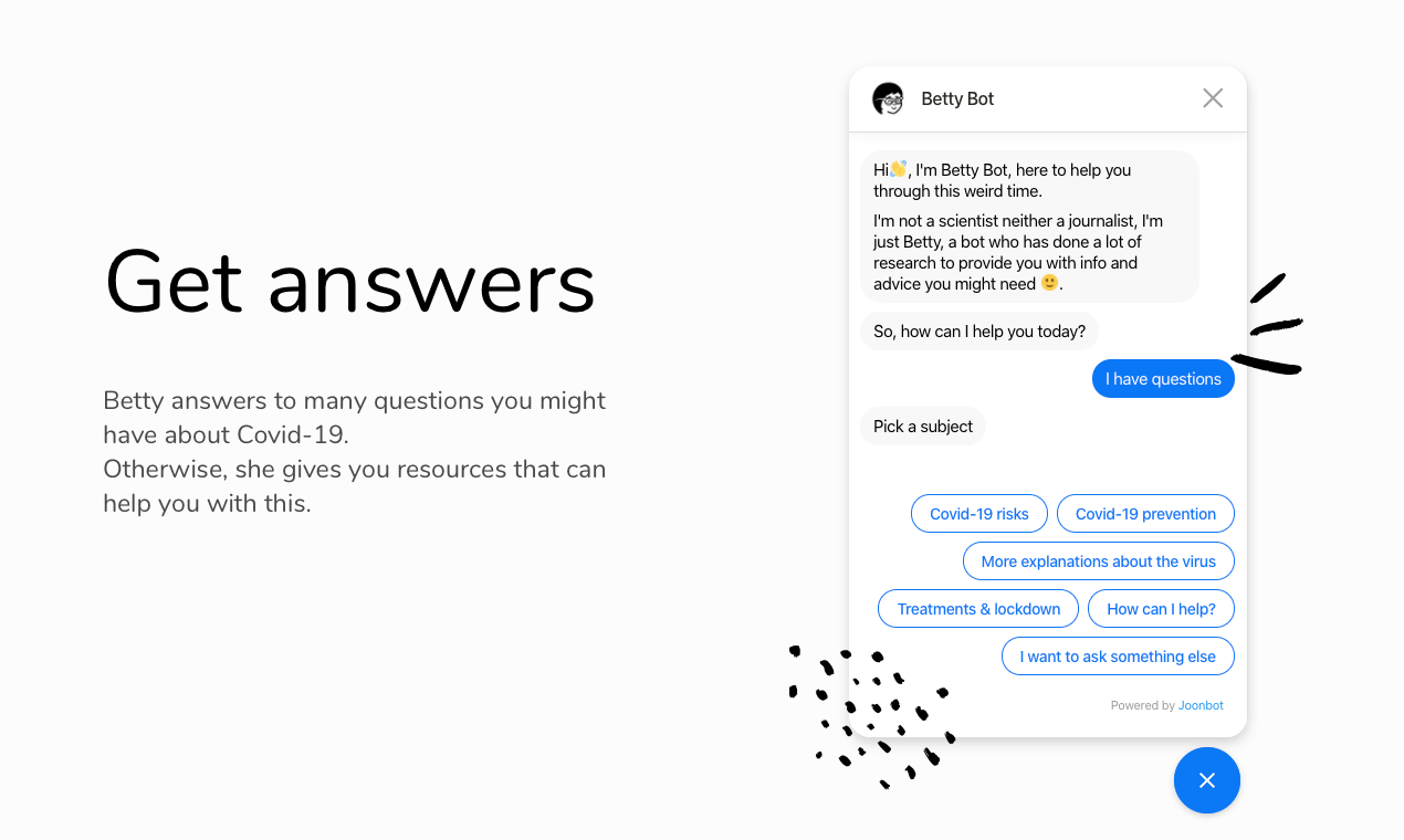 Betty Bot fighting Covid-19 gallery image