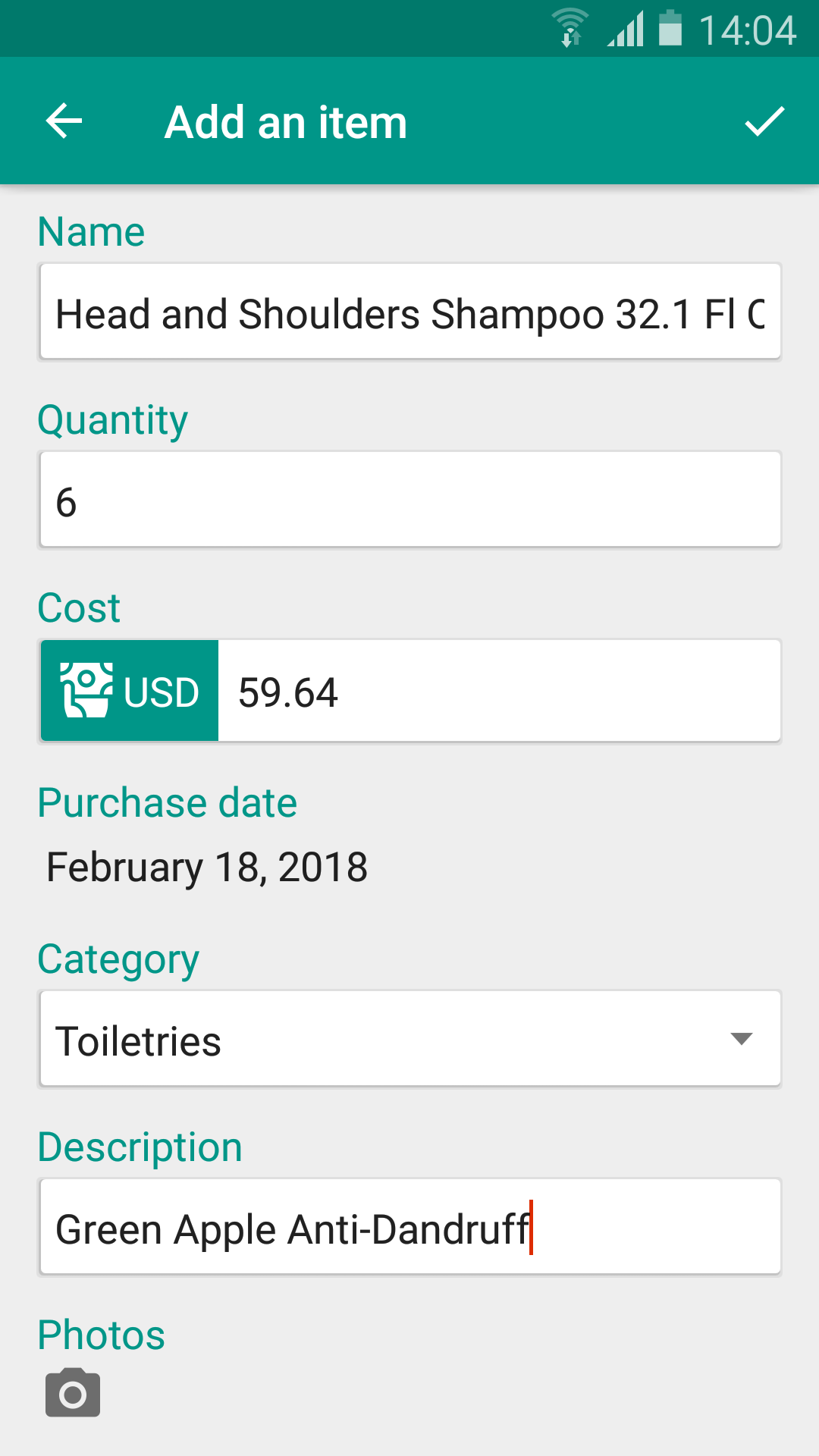 Consumption Tracker gallery image