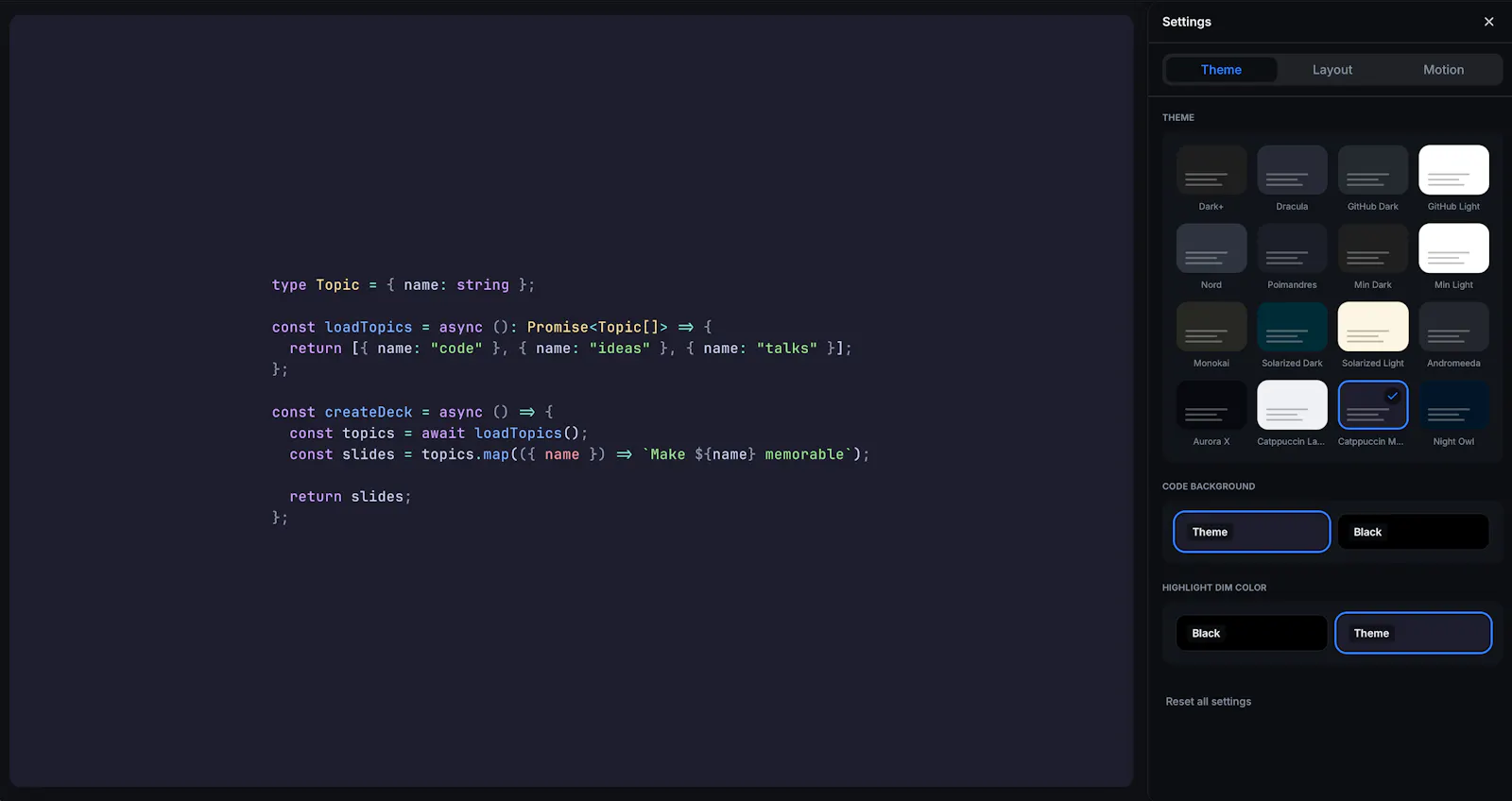 OpenSlides screenshot 1