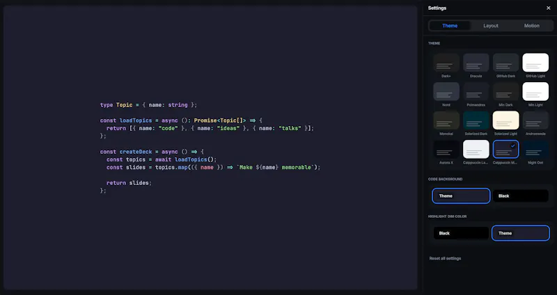 OpenSlides screenshot 1