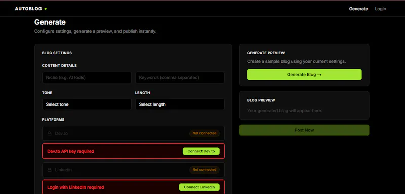 AutoBlog  screenshot 2