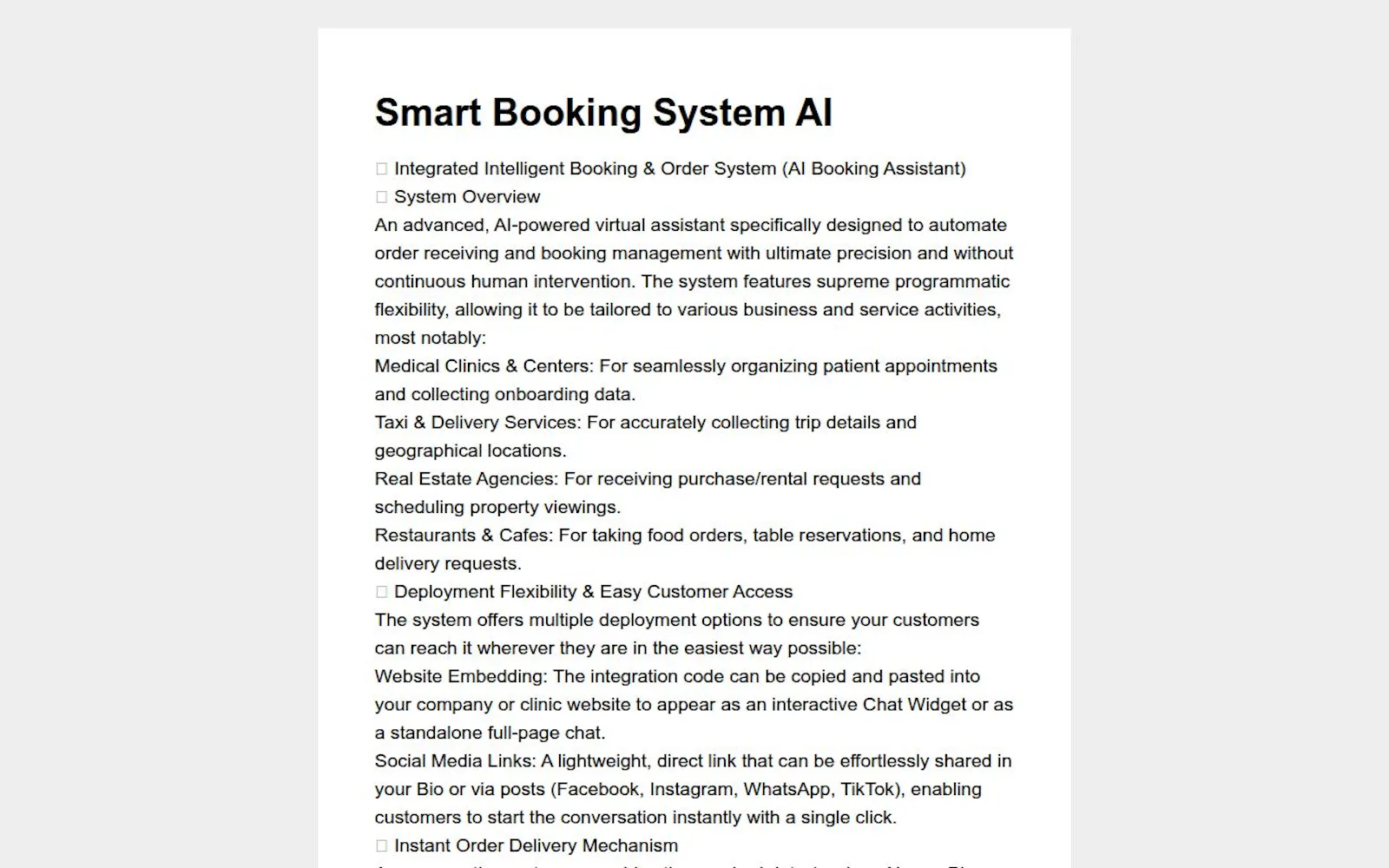 Smart Booking System AI  screenshot 2