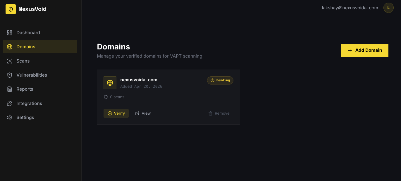 Nexus Void Automated Penetration Testing gallery image