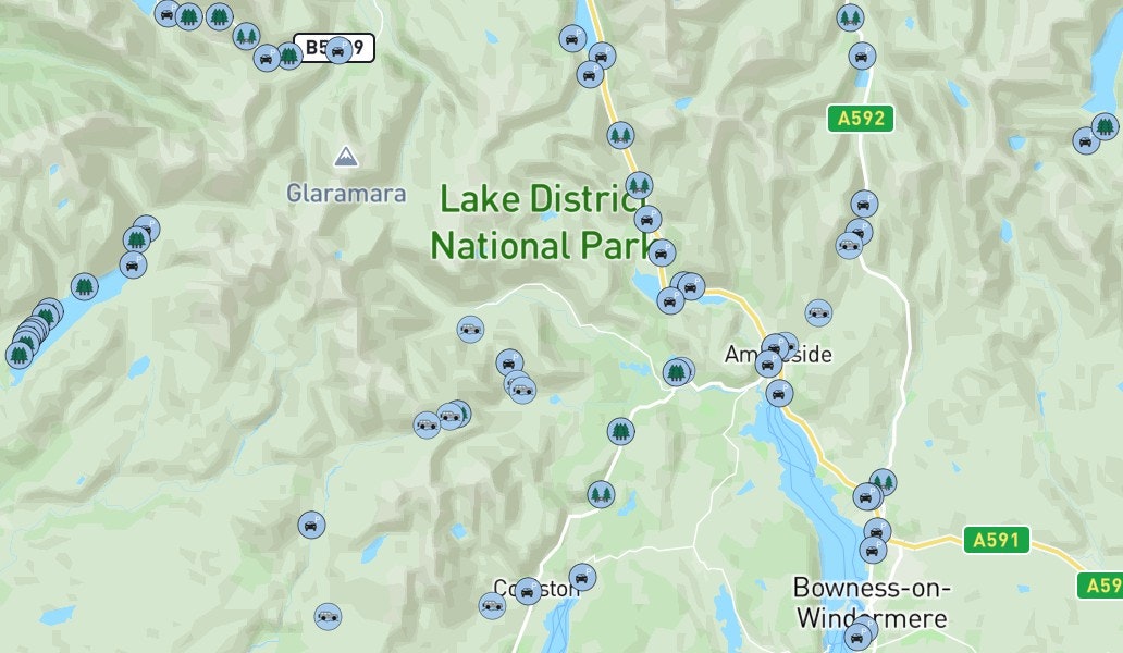 Camplocation app gallery image
