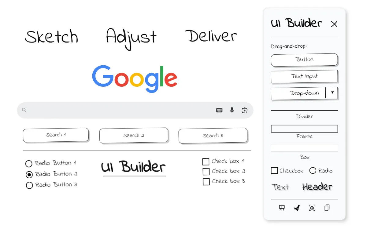 UI Builder + Mockup tool