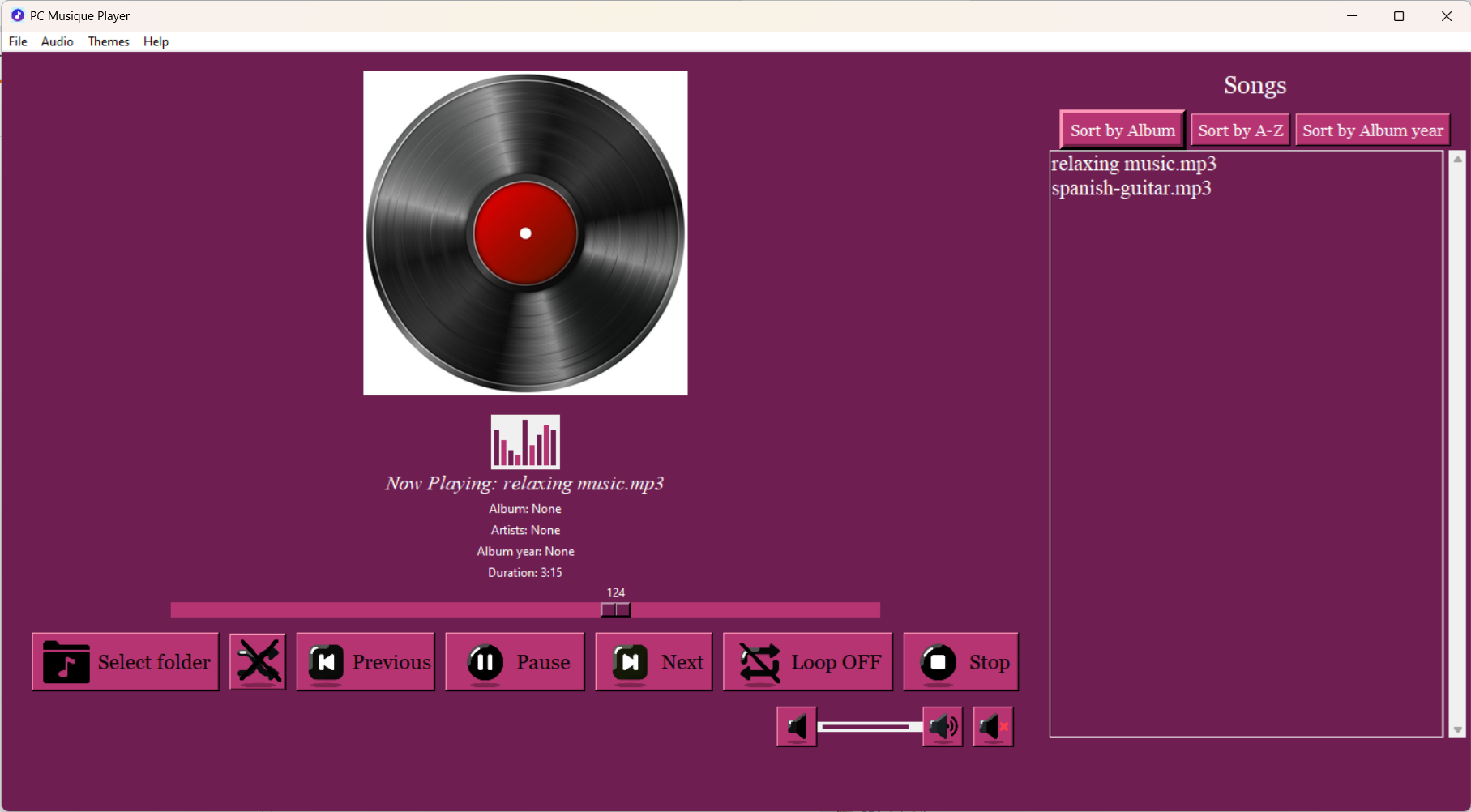 Media PC muzik pemain - Pemain Muzik untuk Windows dengan ciri dan tema yang kaya 3