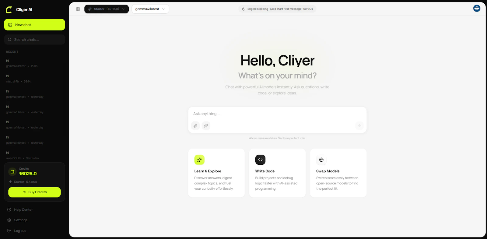 Cliyer AI screenshot 2