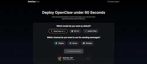 BuluClaw - Deploy OpenClaw under 1Minute gallery image