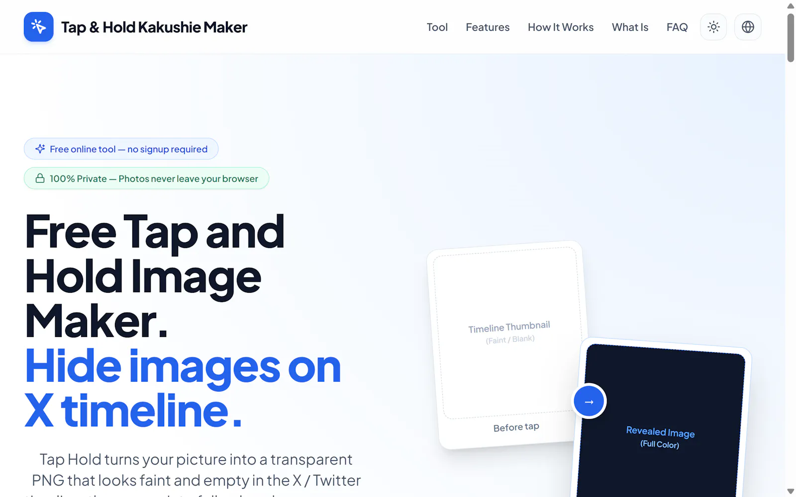 Tap and Hold Image Maker screenshot 1