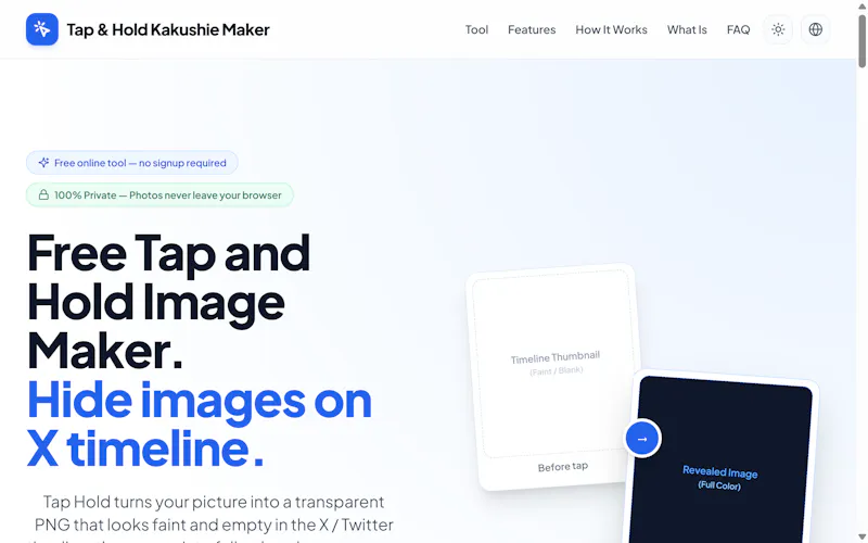 Tap and Hold Image Maker screenshot 1