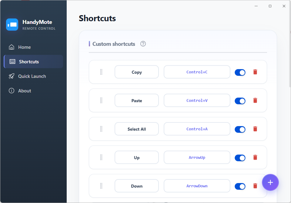 HandyMote - Screenshot 2 showing product features and functionality