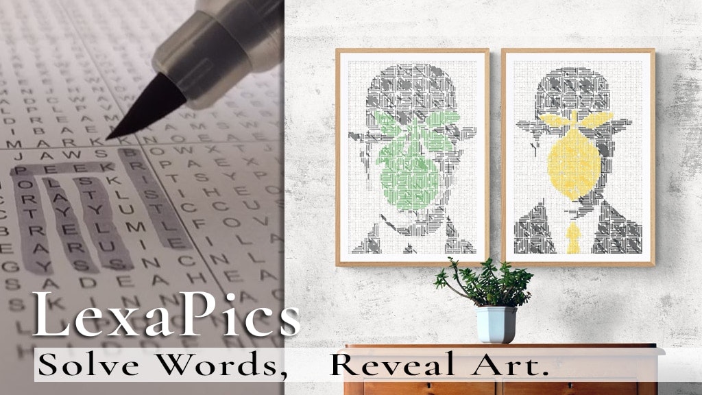 Média Lexapics - résoudre des puzzles, révéler l'art - Résoudre des puzzles de mots, révéler l'art caché que vous voudrez encadrer 1