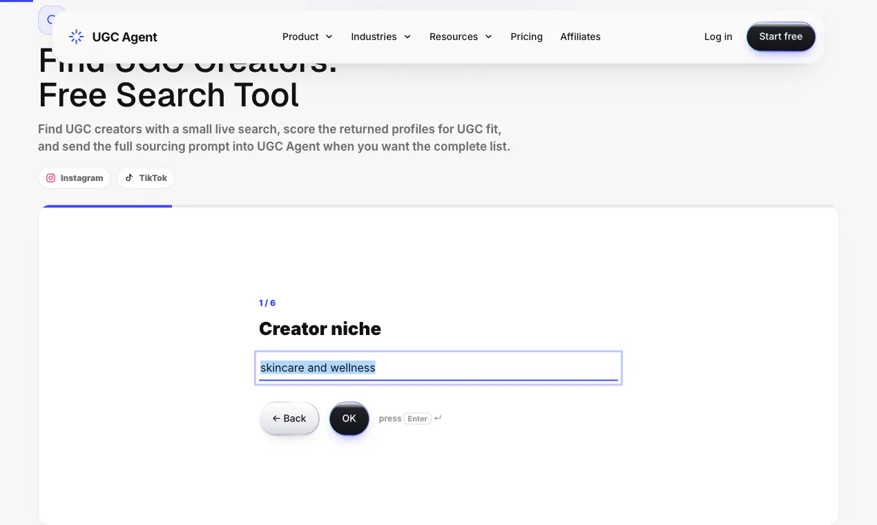 UGC Creator Search gallery image