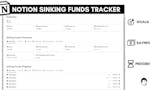 Notion Sinking Funds Tracker image