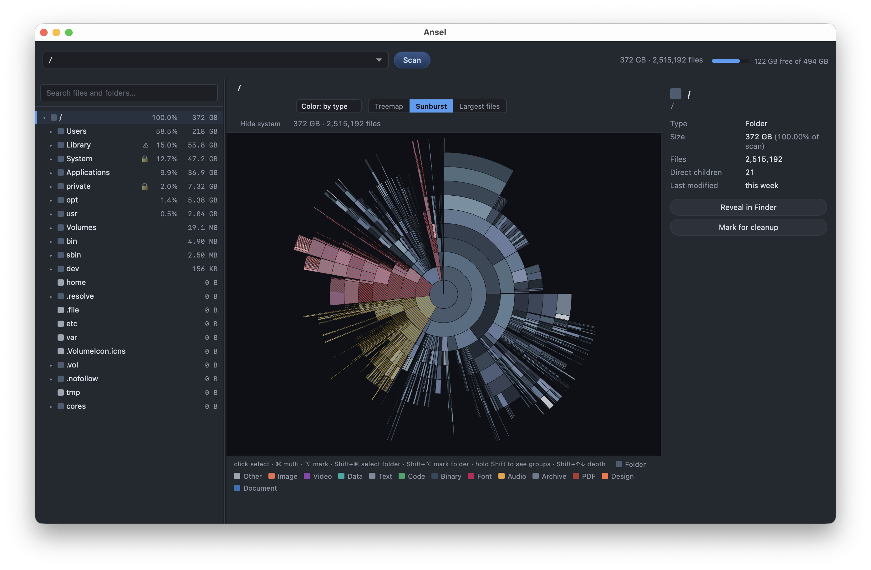 Ansel — Disk Usage Analyzer gallery image