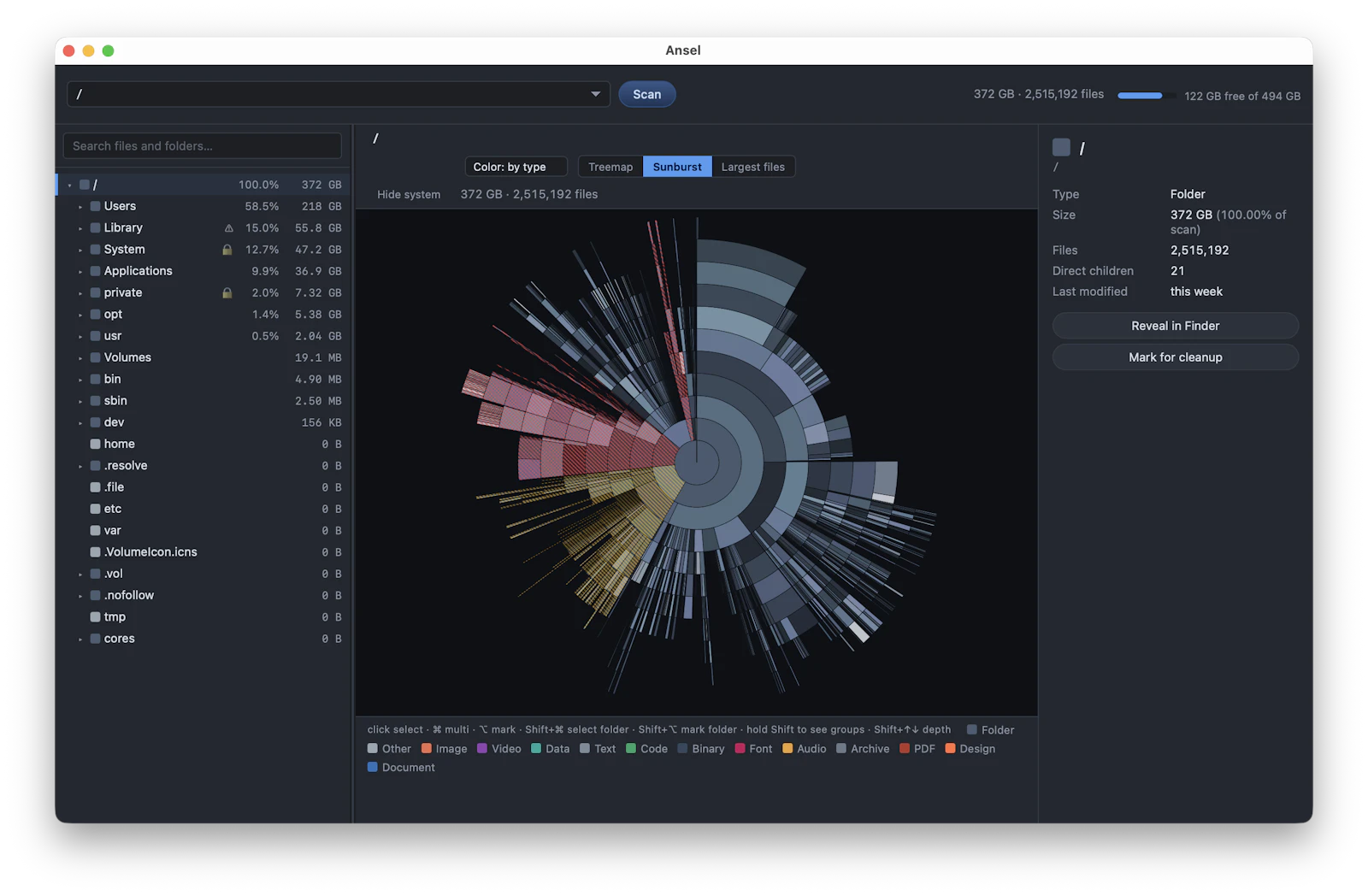 Ansel — Disk Usage Analyzer screenshot 3