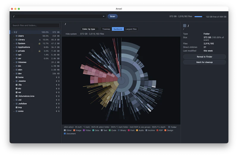 Ansel — Disk Usage Analyzer screenshot 3