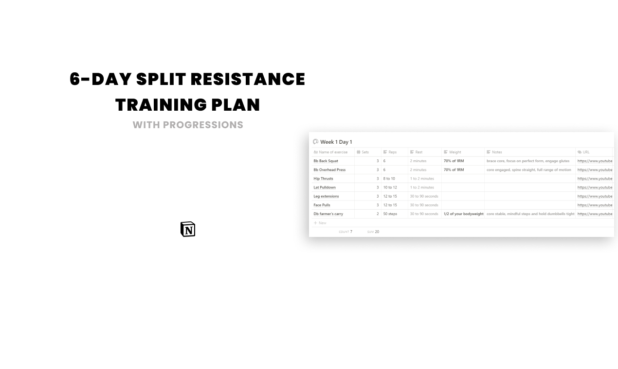 notion workout template