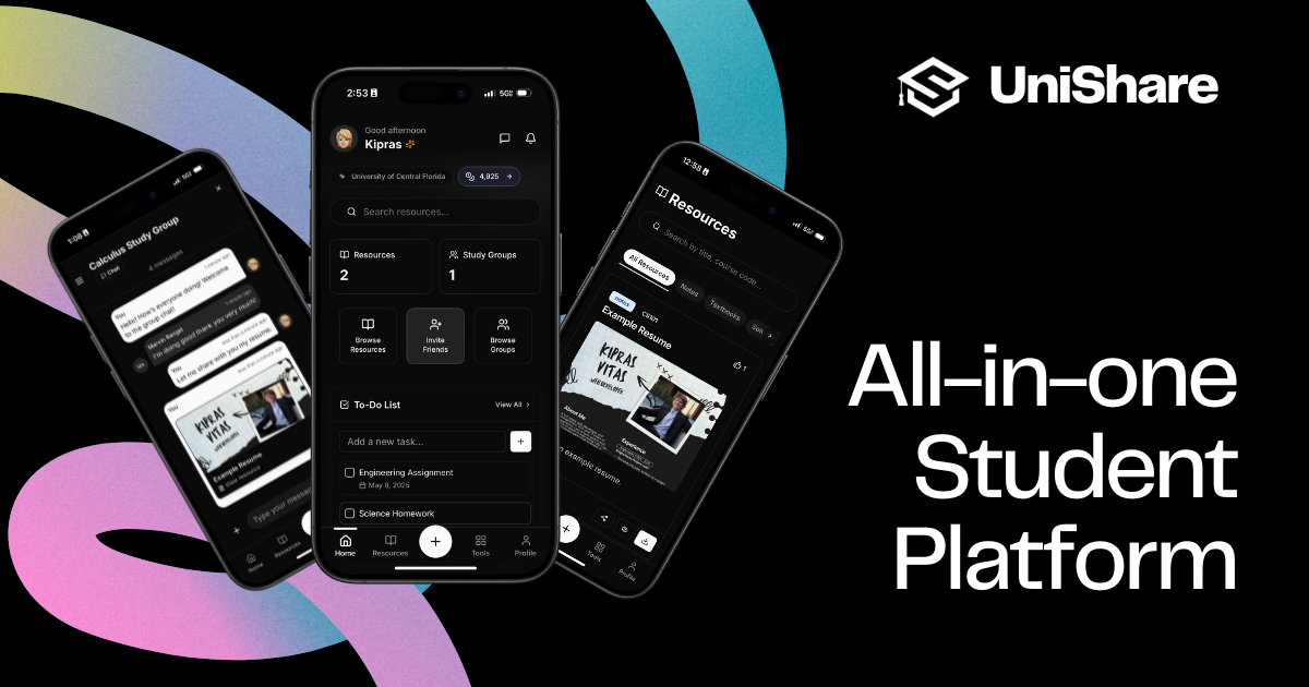 Nunsare - Academic Resource Sharing Platform Medien 2