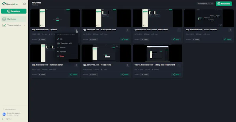 DemoVine screenshot 6