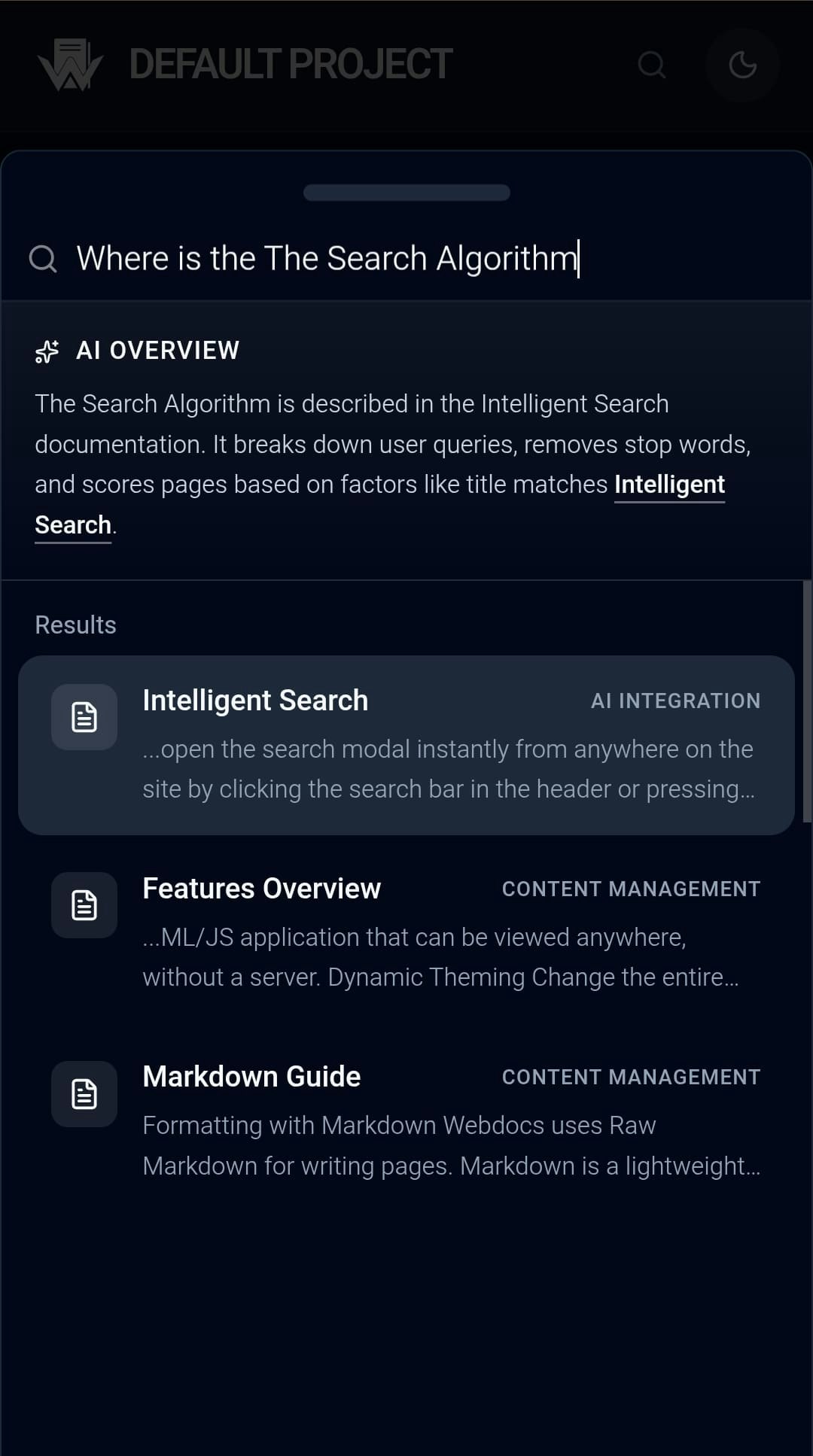 Webdocs — Multi-Space Documentation gallery image