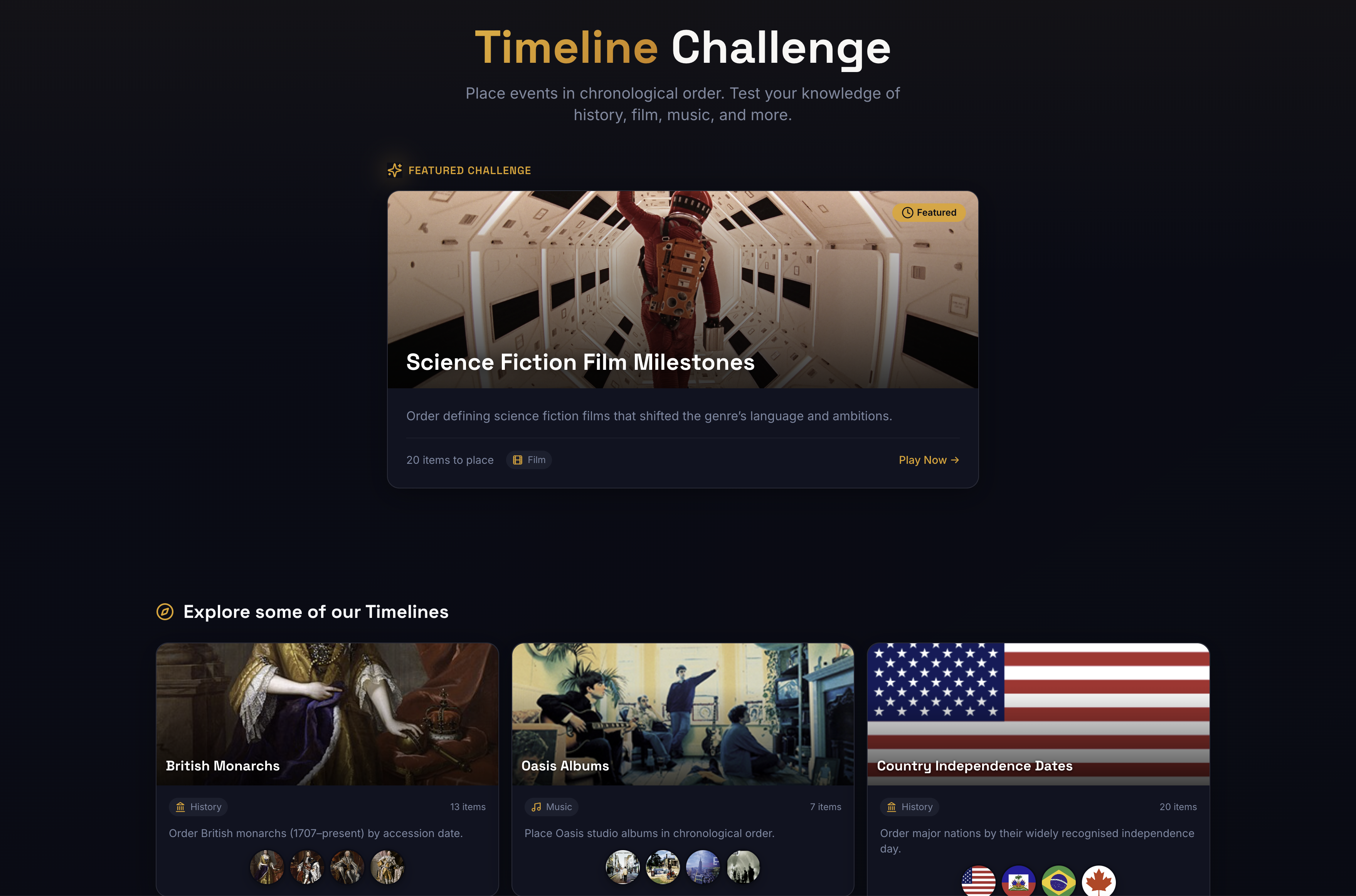 Timeline Quiz gallery image