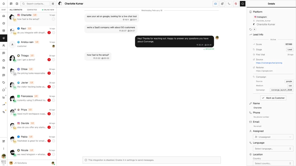 Converge - Screenshot 2 showing product features and functionality