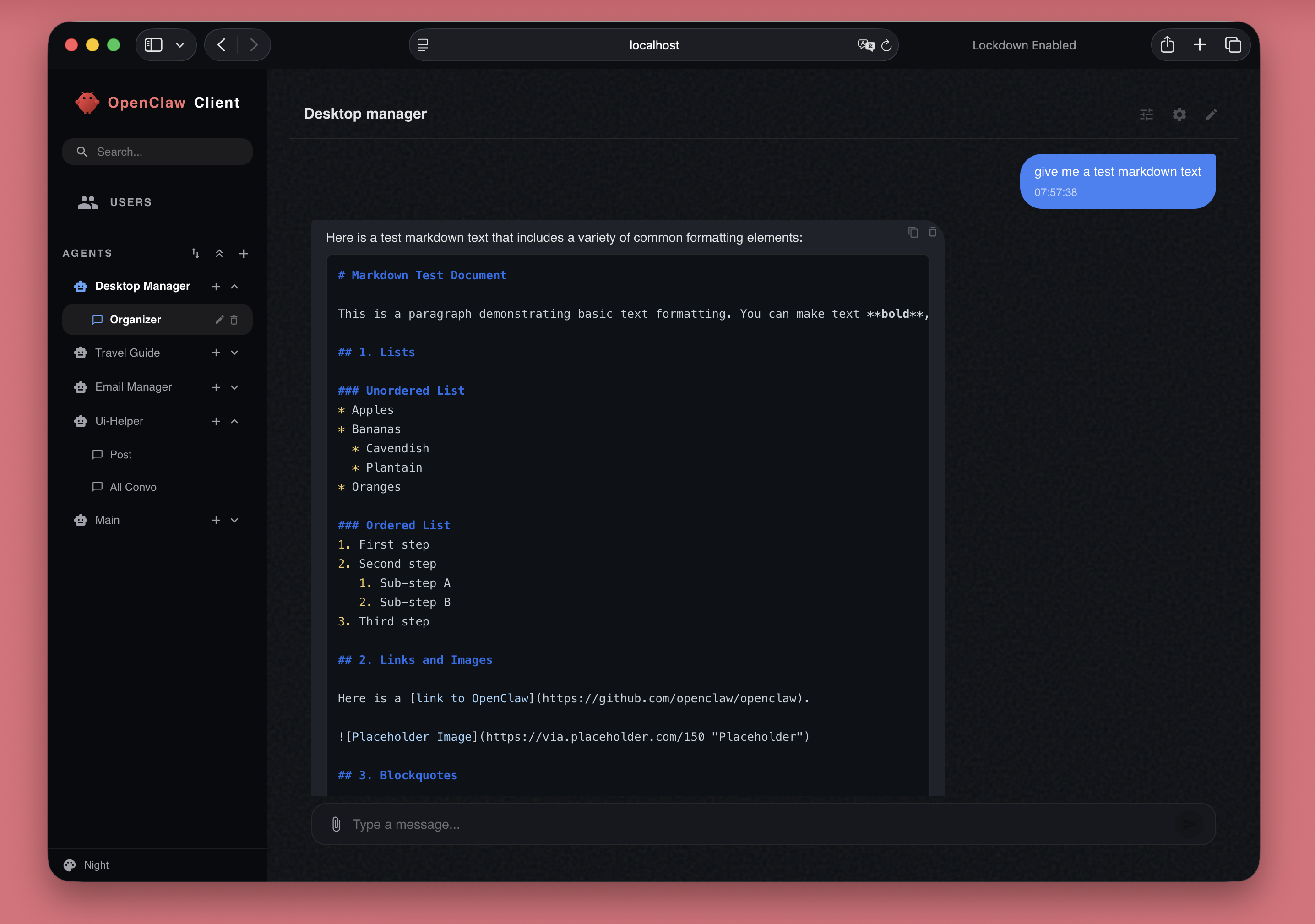 OpenClaw Web Client gallery image