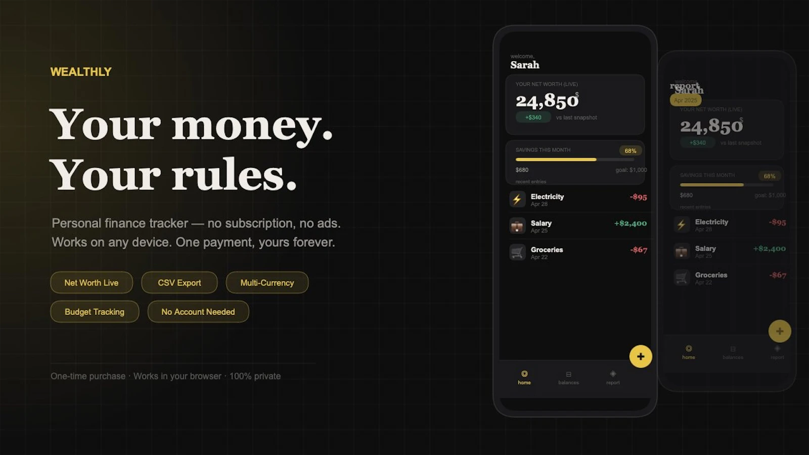 Wealthly screenshot 1