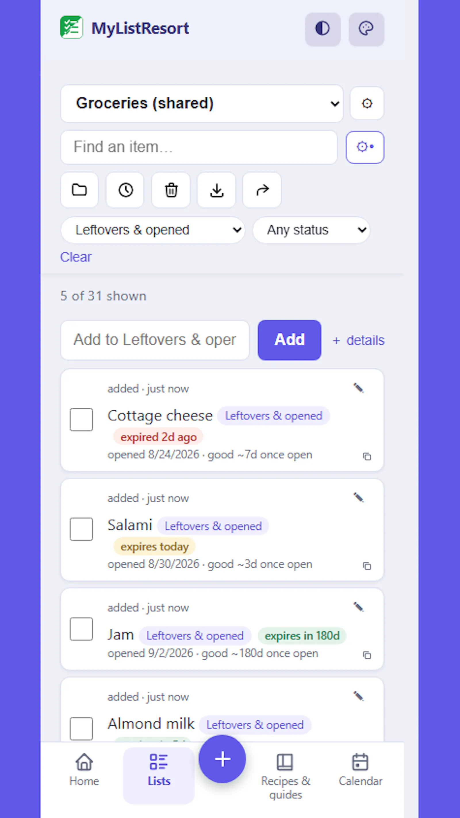 MyListResort screenshot 2