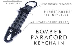 Bomber Paracord Bracelet & Keychain media 3