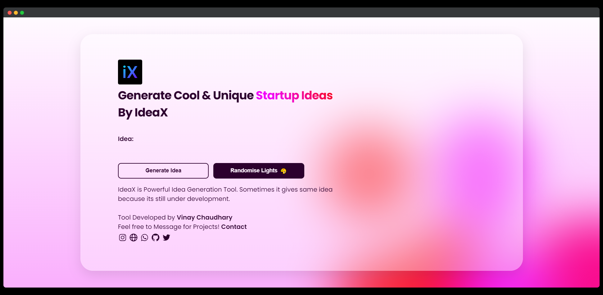 Ideex - Genereer coole en unieke startup -ideeën door IdeaX media 1
