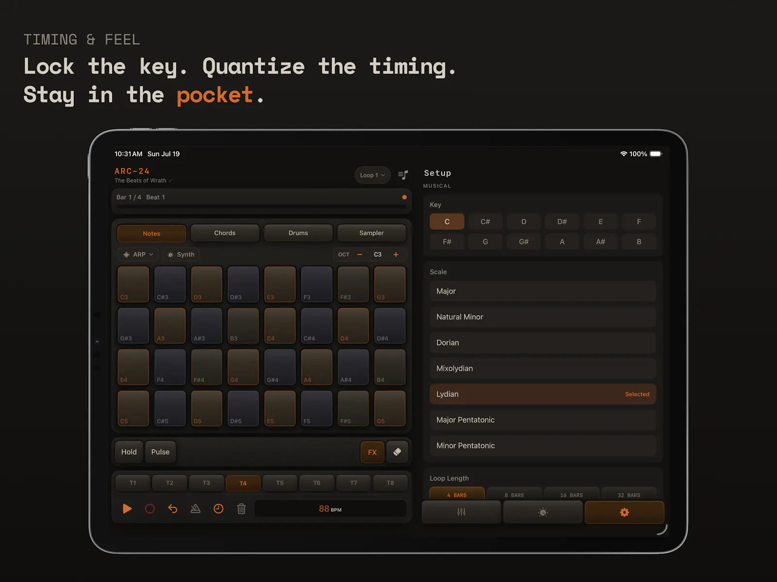 ARC-24 Multitrack Groovebox for iOS screenshot 5