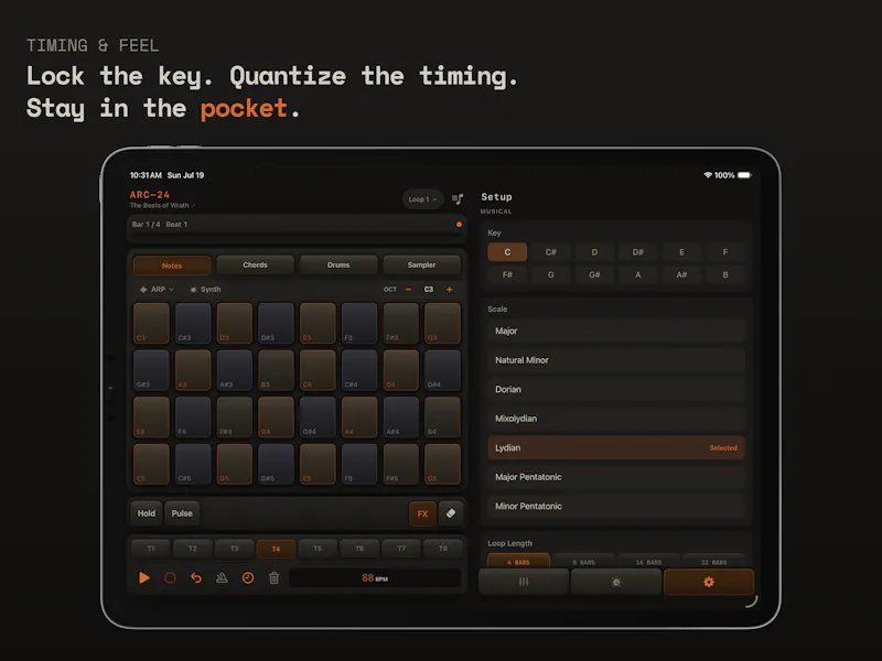 ARC-24 Multitrack Groovebox for iOS screenshot 5