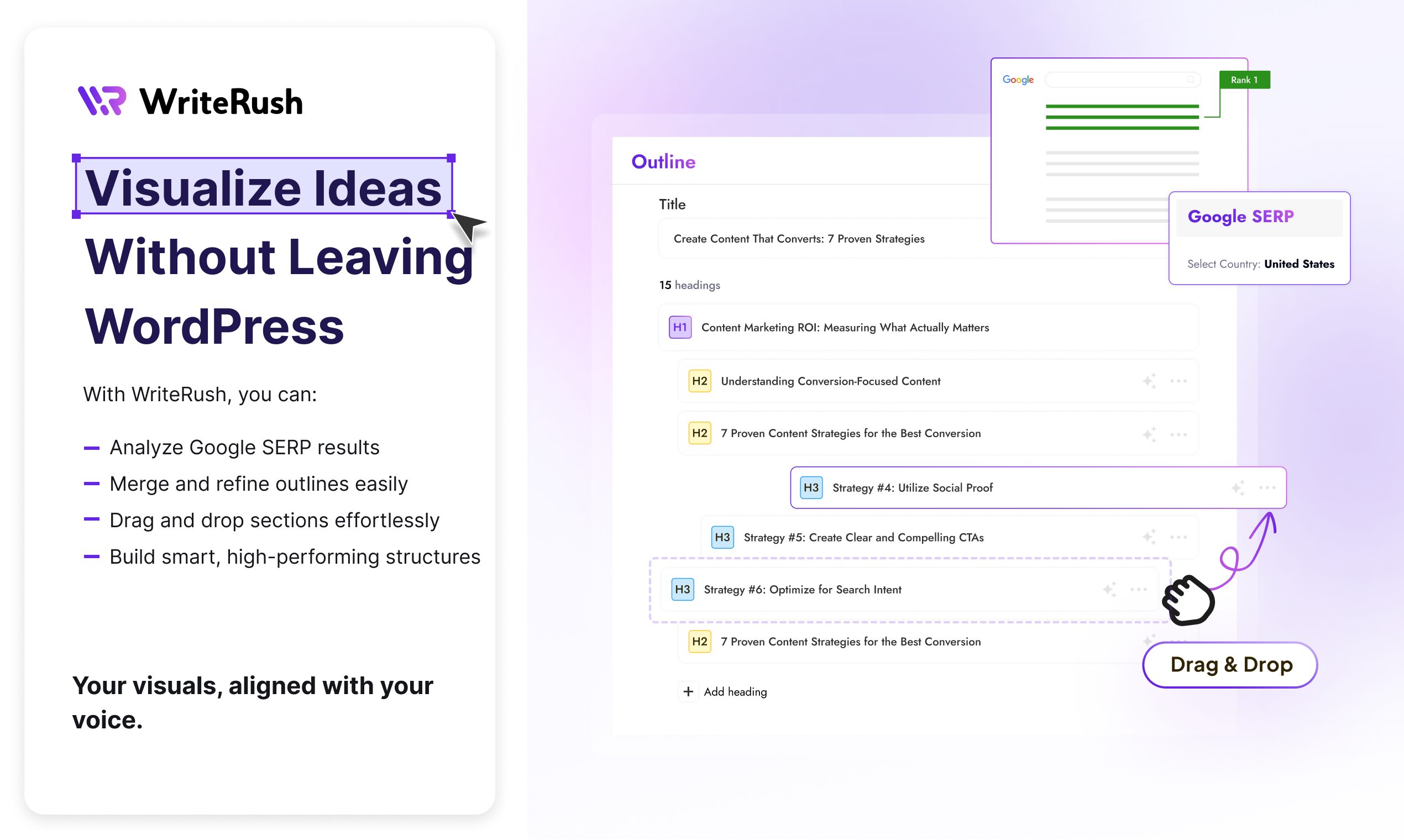 WriteRush - Screenshot 3 showing product features and functionality