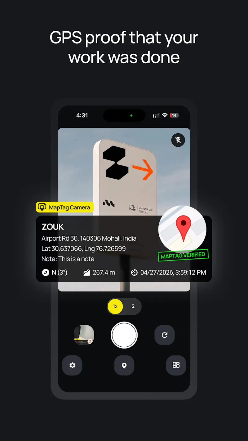 MapTag Camera screenshot 2