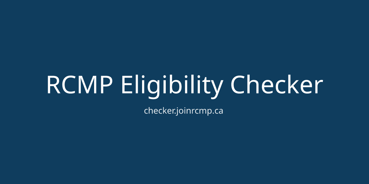 RCMP Eligibility Checker gallery image