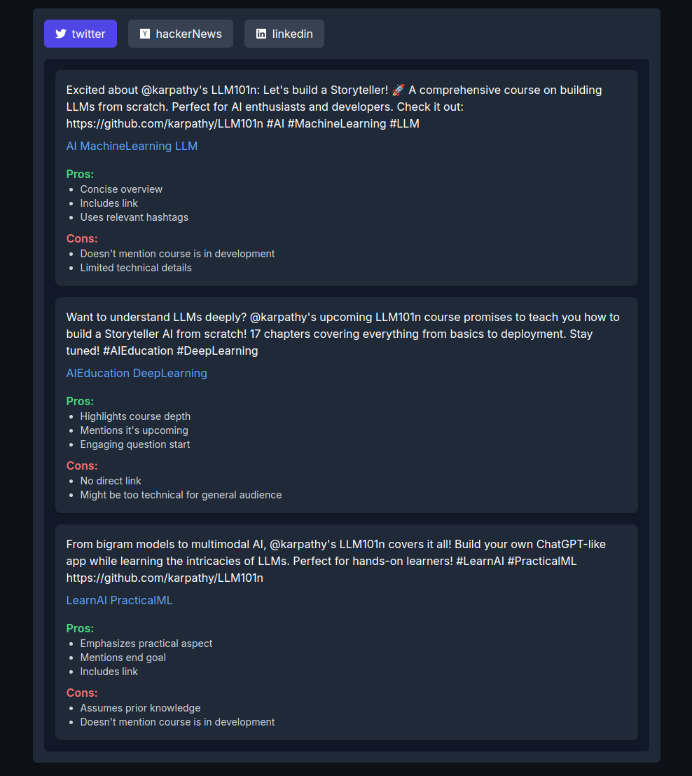 GitDevTool - Ferramenta de compartilhamento social media 2